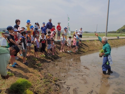 自然を守っていこう！！ 人口増加率1位の川崎市の子ども達が田植え体験