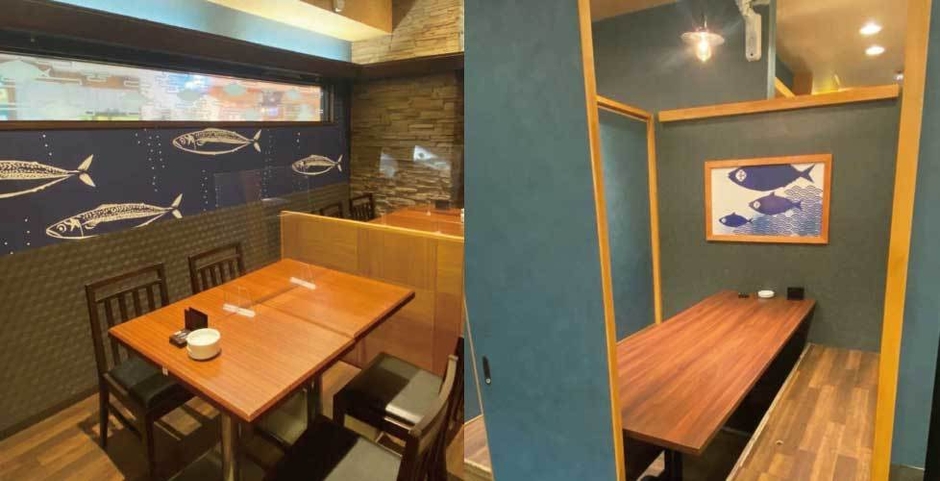 サバが泳ぐ店内