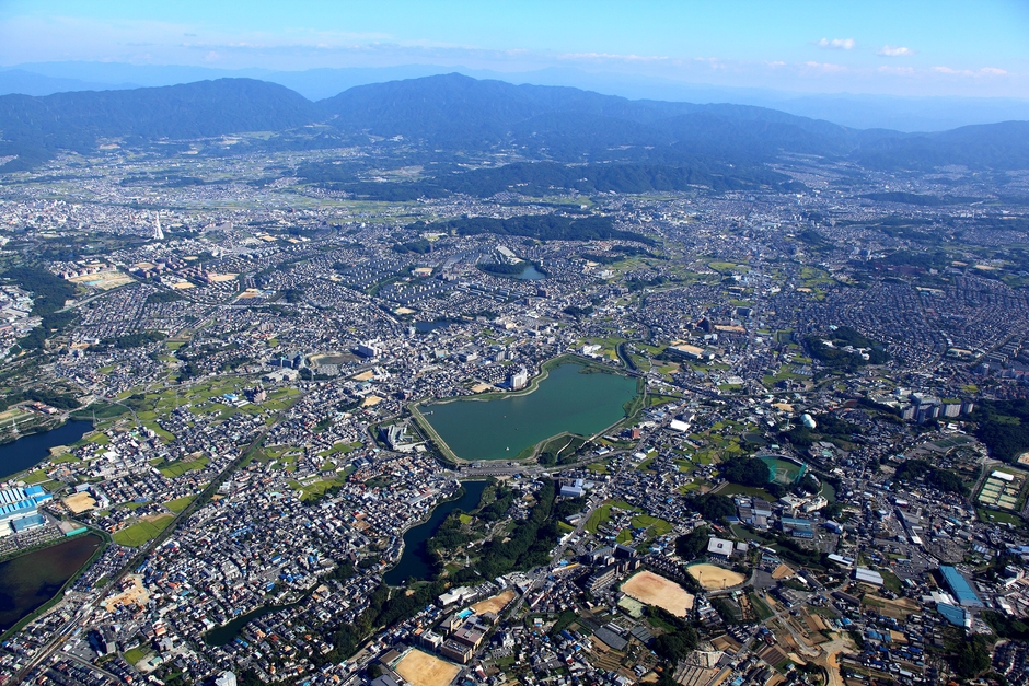 狭山池遠景