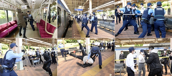 「粗暴犯対応訓練」当日の様子③ 