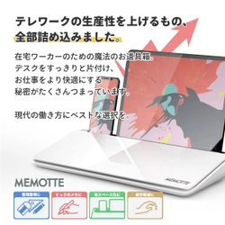 テレワークの効率を2倍に！ 仕事効率アップの「MEMOTTEマルチホワイトボード」を発売