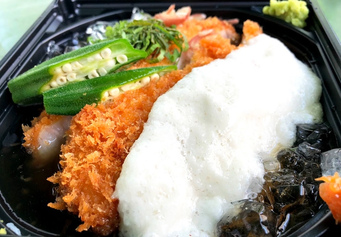 お持ち帰り用冷やしかつ丼(完成)