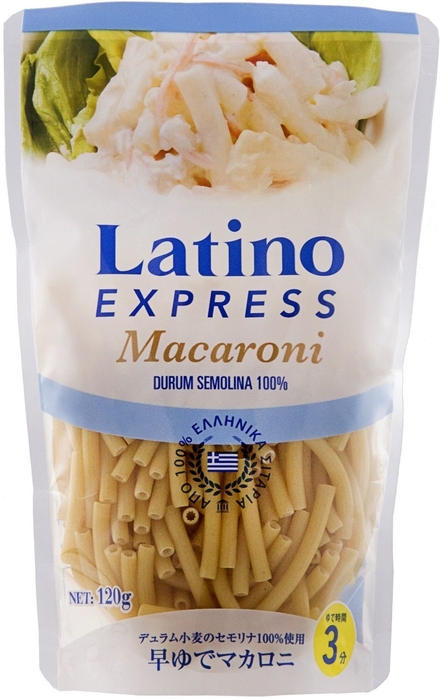 ラティーノ エクスプレス 早ゆでマカロニ 120g