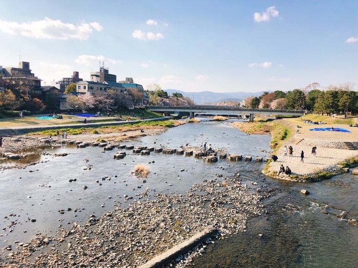 宿周辺風景　鴨川デルタ