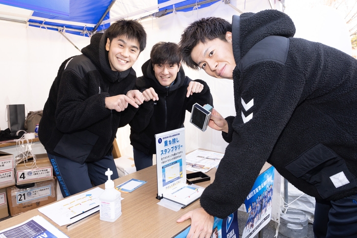 重ね捺しスタンプコーナー（昨年の様子）