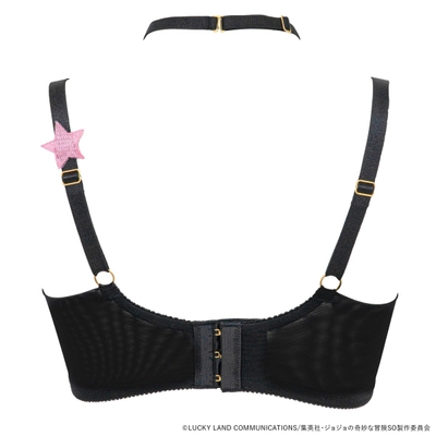 ブラデリスNY ジョジョの奇妙な冒険 ストーンオーシャンコラボ 徐倫モデル ノンワイヤーブラ ブラック