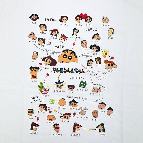 クレヨンしんちゃん相関図Tシャツ