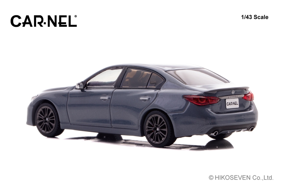 1/43 日産 スカイライン 400R “Carbon Exterior Package” (V37) 2020 Slate Grey：左後