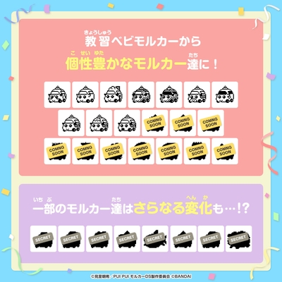 教習ベビモルカ―から個性豊かなモルカ―達に!