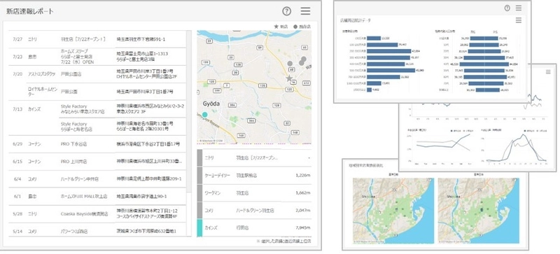 競合店舗の進出状況をタイムリーに把握！ レポーティングサービス「Hawkeye Viewer ベータ版」9/1開始