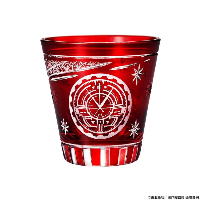 宇宙戦艦ヤマト切子グラスヤマト裏面