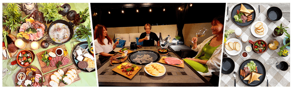 ディナーと朝食