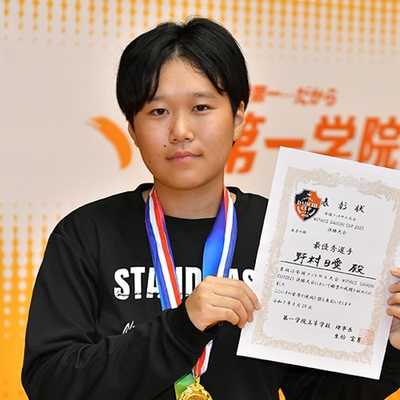 2025年度 女子MVP 名古屋キャンパス 野村 日愛さん