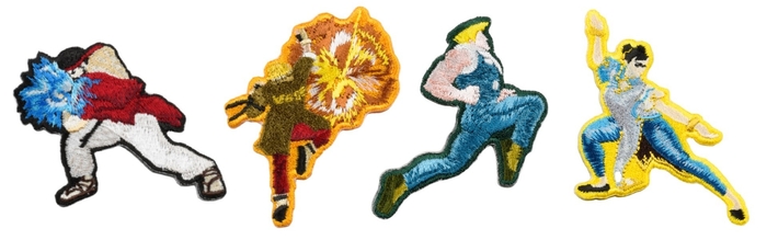 ストリートファイター 刺繍ステッカー イメージ