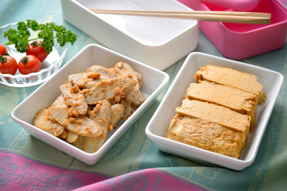 ゴボウのピーナッツ和え/コク有り厚焼き玉子