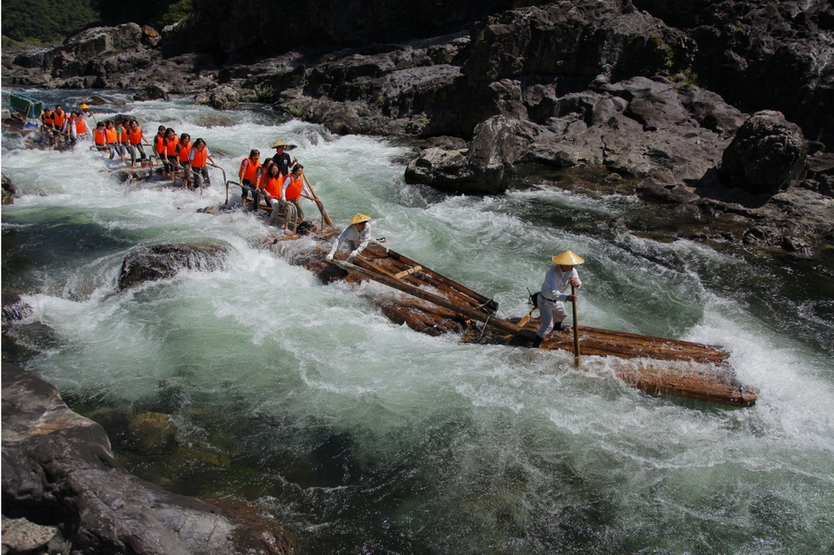 北山川観光筏下り