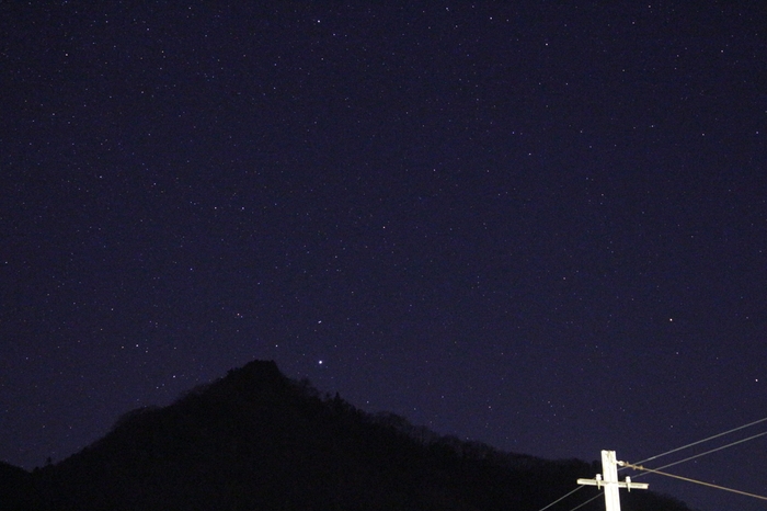 三峰口駅前の夜空2