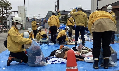 【名城大学】能登半島地震の被災地・富山県氷見市と石川県宝達志水町で災害ボランティア活動を実施