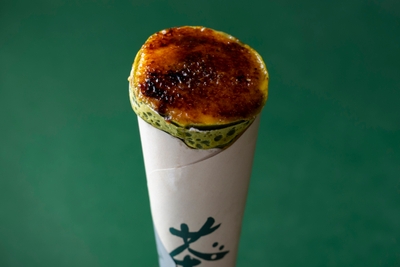 ブリュレお濃茶クレープ　1,100円(税込)