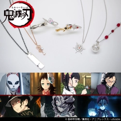 テレビアニメ「鬼滅の刃」MATERIALCROWNの 指輪＆ネックレス登場！ 錆兎の顔傷や猗窩座の髪色などを表現した全8種