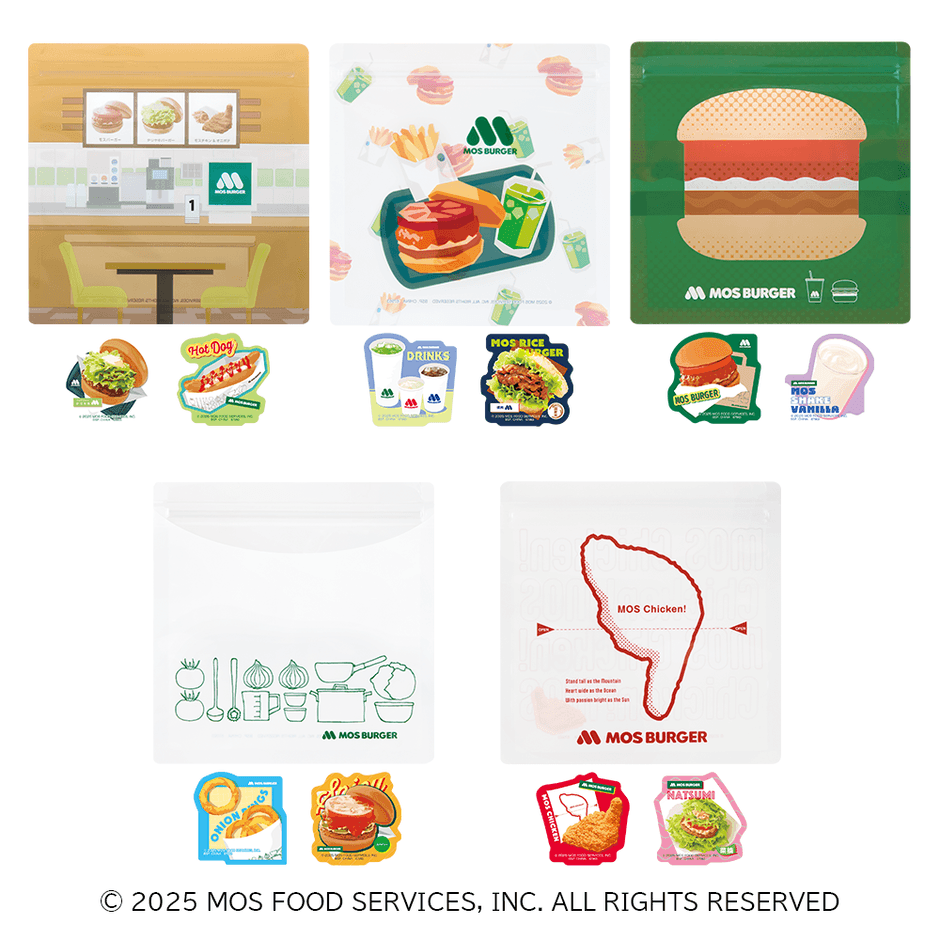 E賞：ジッパーバッグ＆フレークシールセット