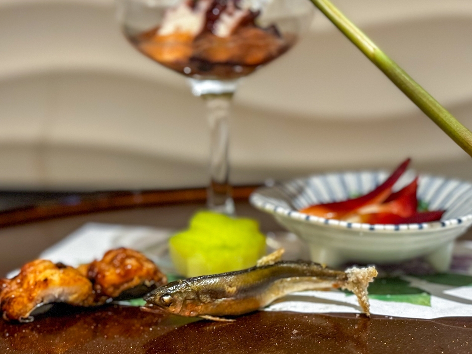 6月度会席料理先付と前菜