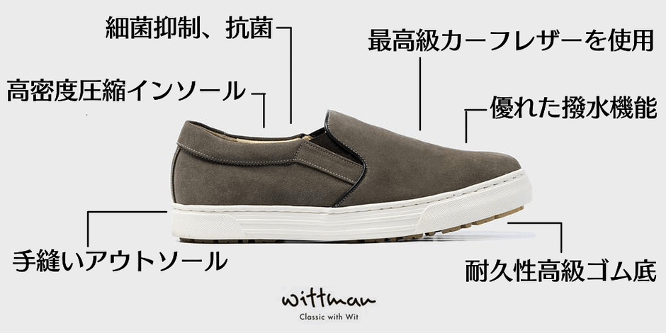 撥水スエード靴詳細