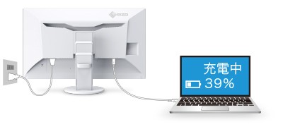 60W給電で、ハイエンドノートPCにも給電可能