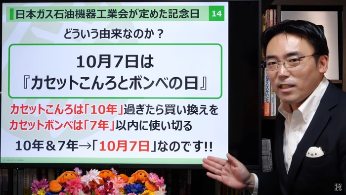 10月7日は「カセットこんろとボンベの日」(2)