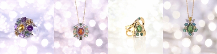 オリジナルカラフルジュエリーリング&ペンダント