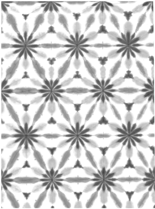 和紙ぞめ技法　折り染め