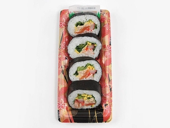 チルド生ネタ寿司ラインアップ拡充 手軽に食べられるカットした太巻寿司発売 今月の押寿司は“金目鯛”