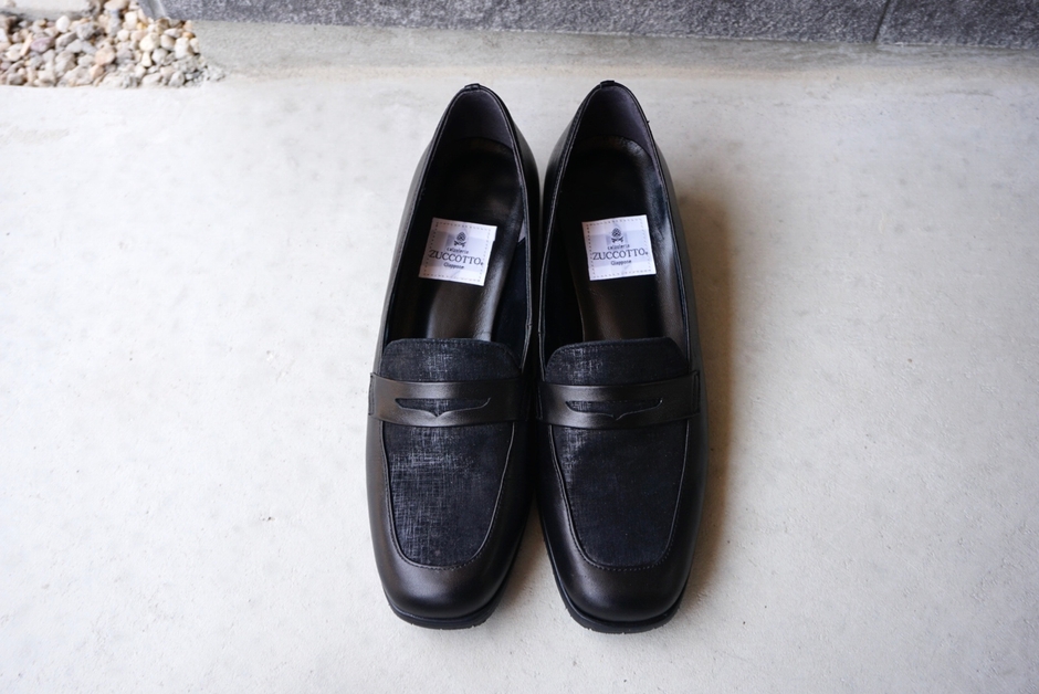 Z553 コンビローファー(ブラック×ブラックメタ)