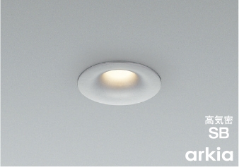 arkiaダウンライトΦ75(ブライトシルバー塗装)