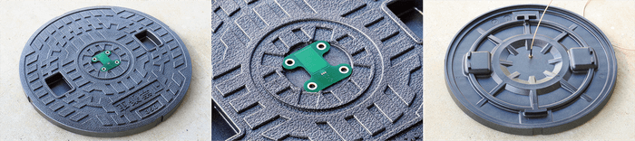 マンホール蓋への設置例