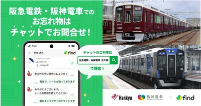 ～AIを活用したお忘れ物検索サービス～ 「落とし物クラウドfind」を導入します！ 11月10日（火）に阪神電車、 11月19日（木）に阪急電鉄でサービスを開始