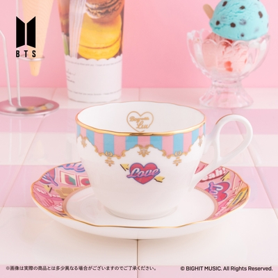 Noritake Cup&Saucer set BTS Music Theme Boy With Luv ver.