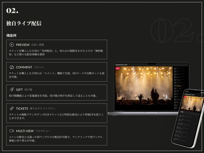 BACKSTAGE ライブ配信