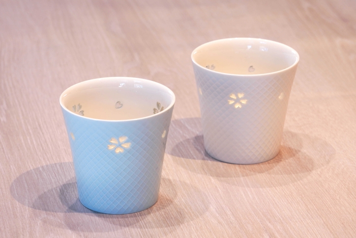 万華鏡ロックカップ ラインナップ(桜の里青磁白磁)