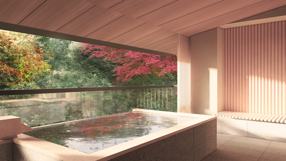 特別室「翠林」客室温泉-2