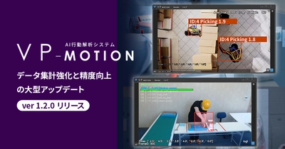 AI行動解析システム「VP-Motion」の最新バージョンを 11月21日にリリース！データ集計の強化と精度を向上