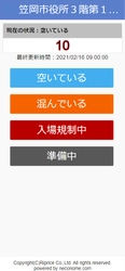 笠岡市役所　申告会場の「混雑・空き情報」を スマホで確認できるサービスを2月16日に提供開始　 ～新型コロナ感染拡大防止の「密」回避～