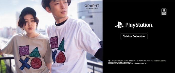 “PlayStation”公式ライセンスグラフィックデザインTシャツ