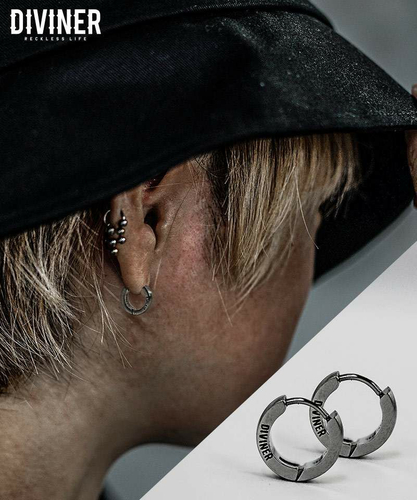 Logo Hoop Earrings