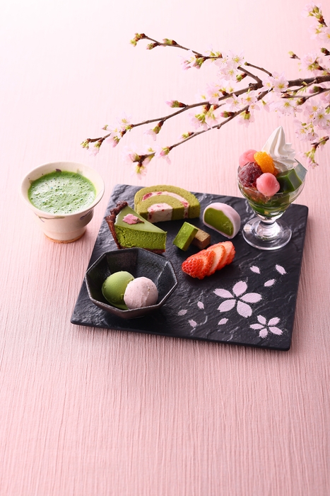 さくら抹茶スイーツプレート