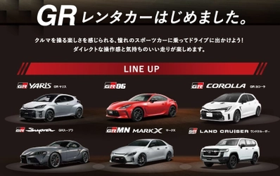 ネッツトヨタ和歌山のＧＲガレージレンタカー　 ラインナップに「ＧＲカローラＲＺ」を7/22より追加！