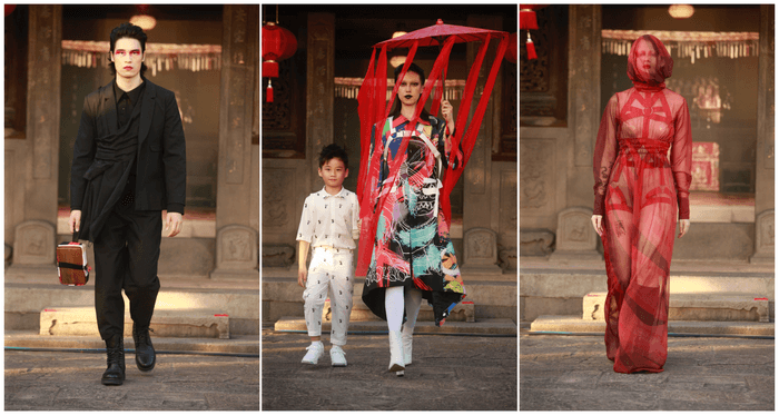 INFは、台北市では最も古い家屋でファッションショーを開催。台湾の伝統的な民間信仰をコンセプトにした新コレクションを発表。(画像提供:CNX Taiwan)