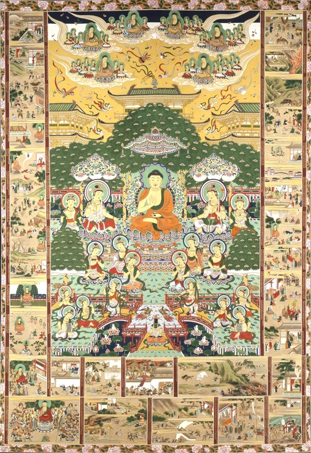 「薬師浄土曼荼羅図」(薬師寺蔵)