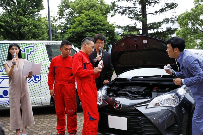 日常点検デモンストレーションの様子