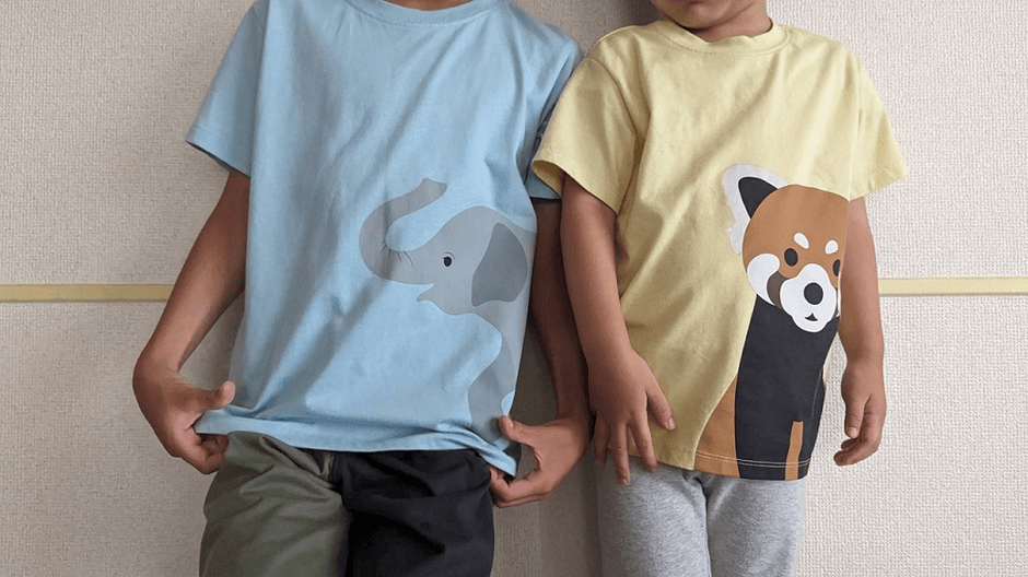 無印良品で販売する「プリント半袖Tシャツ」